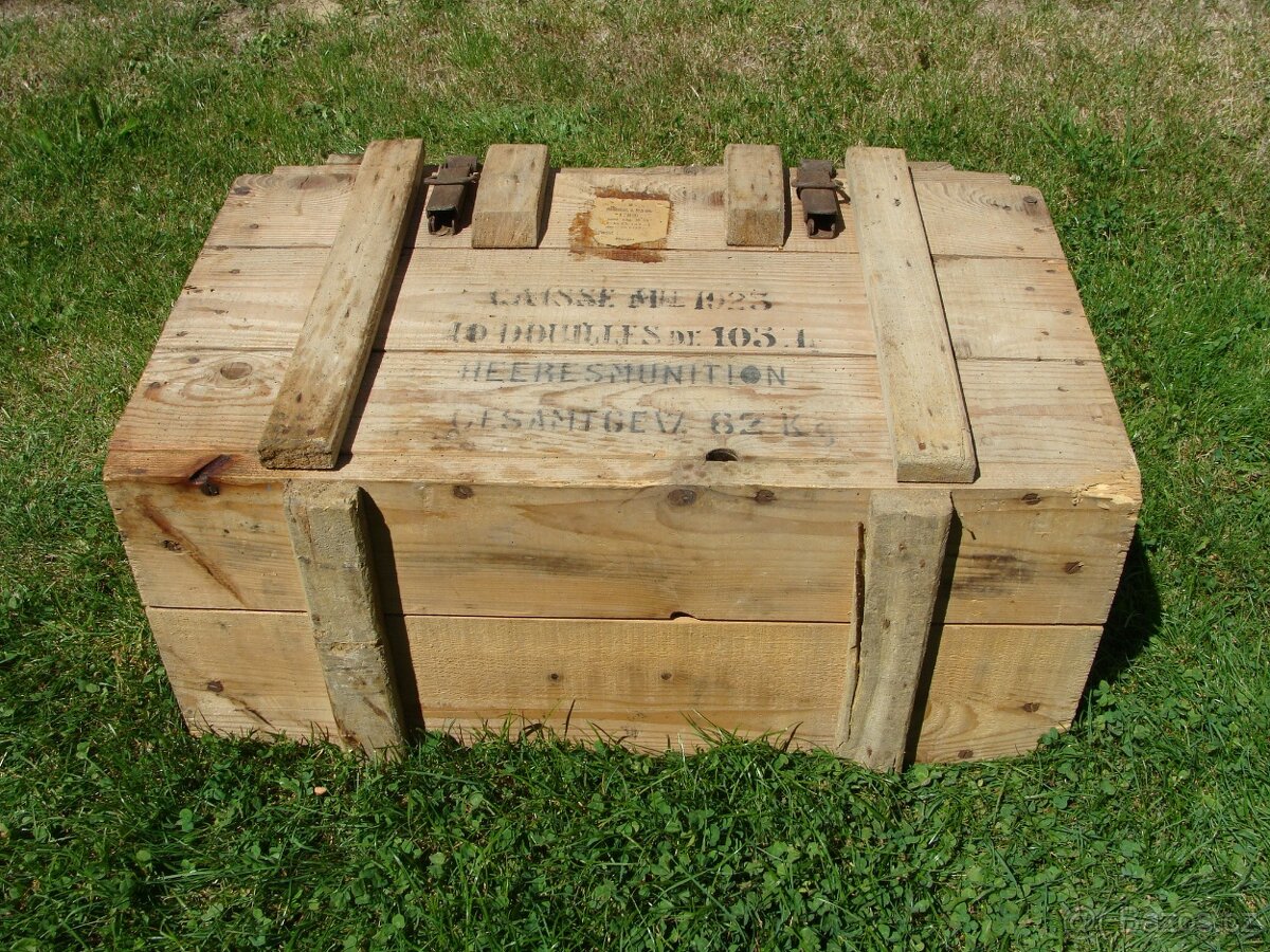 Bedna od munice - Francouz. kanon K331 ráže 105 mm - 17