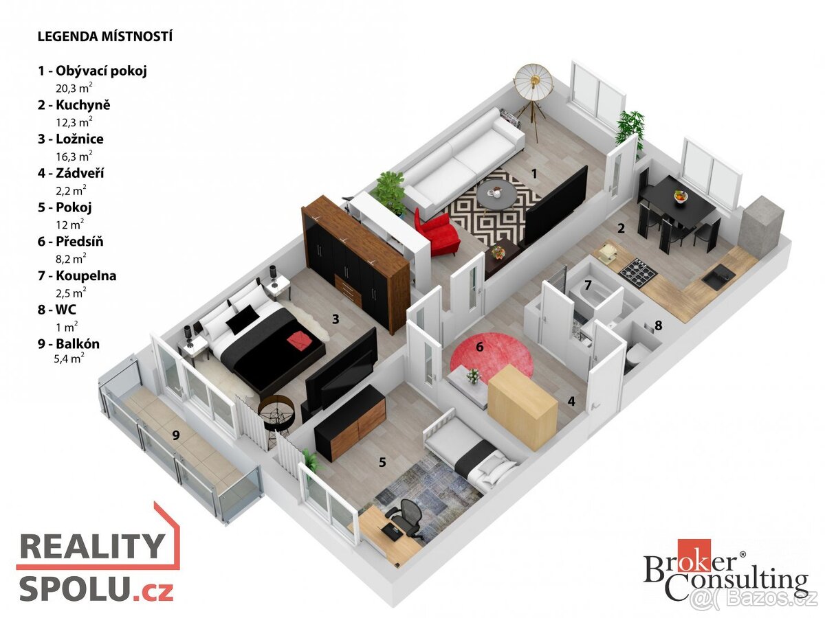 Prodej, byty/3+1, 75 m2, Jasanová 2089/20, 67801 Blansko, Bl - 17