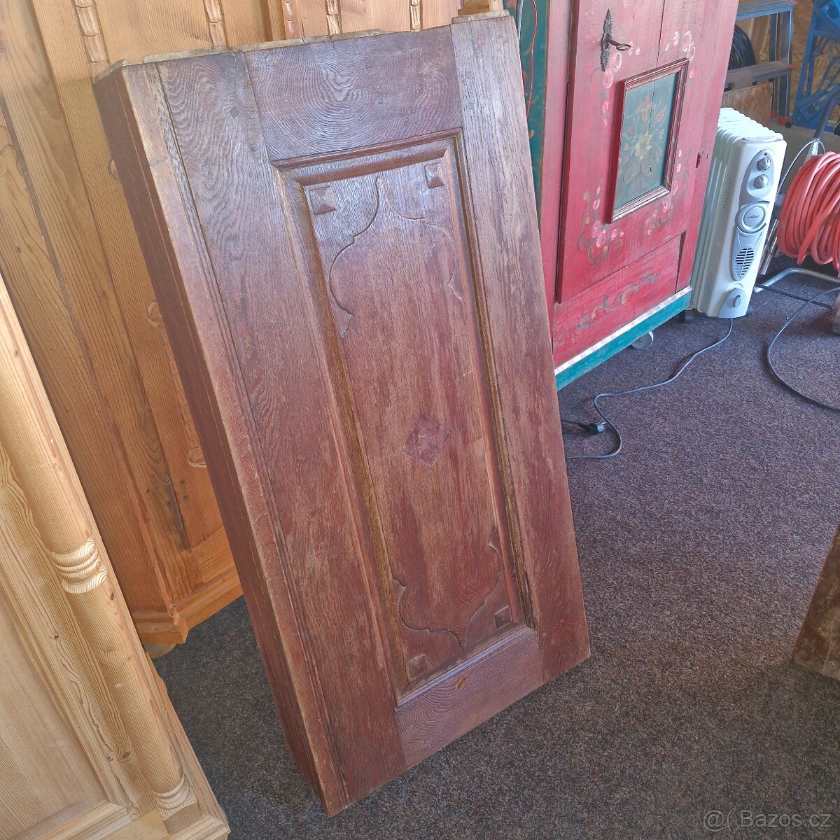Starožitná dubová komoda - 17