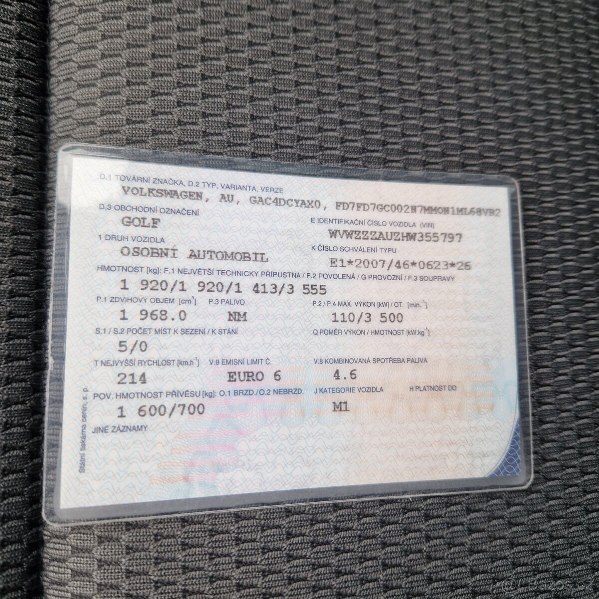 VW Golf 7 2,0tdi DSG 165500km 2017 - 17