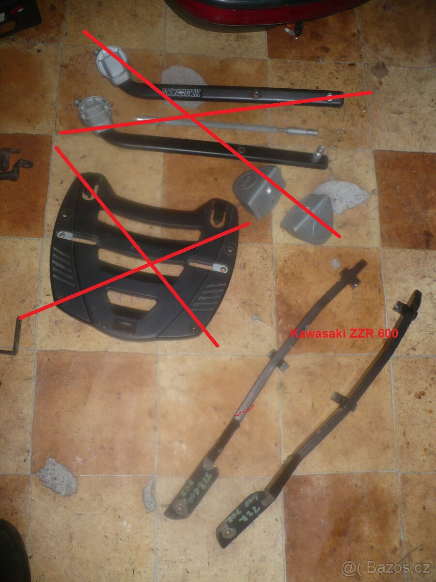 Motokufry Hepco-Becker+ nosič, držáky Monorack,tankvak.... - 17