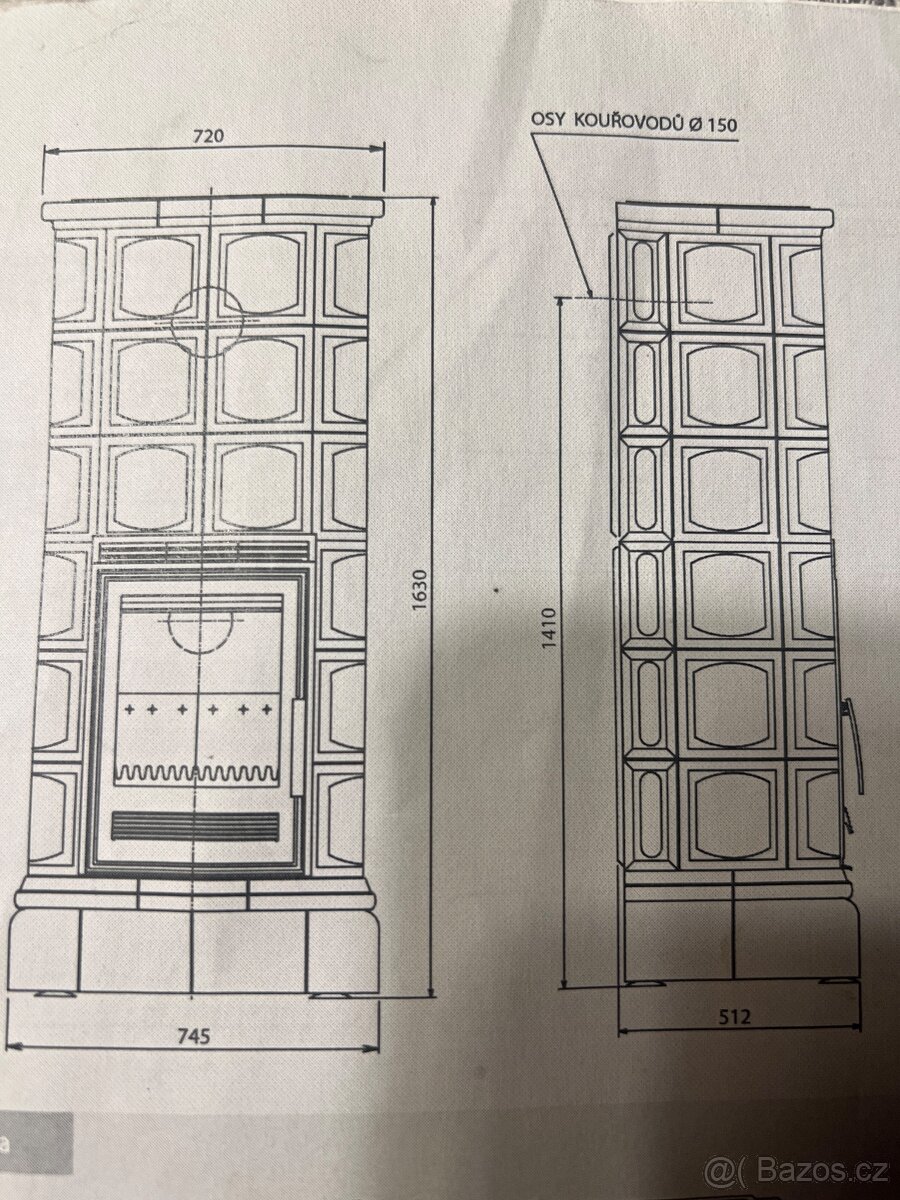 Pec / kamna ABX zachovalé - 17