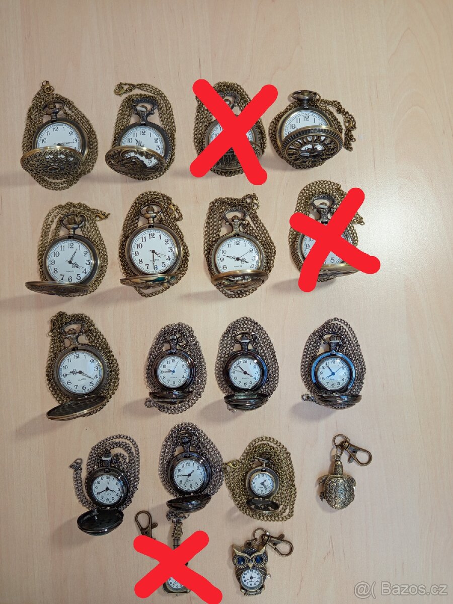 15 Ks starožitné kapesní hodinky QUARTZ. - 17