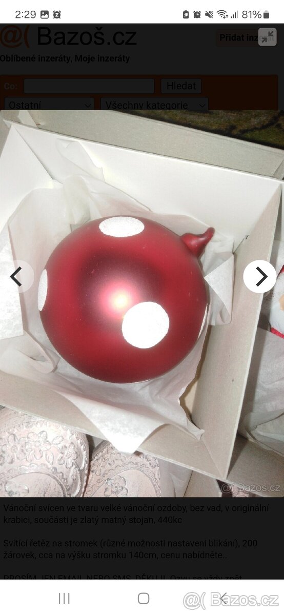 Vánoční baňky (různé druhy) - 17