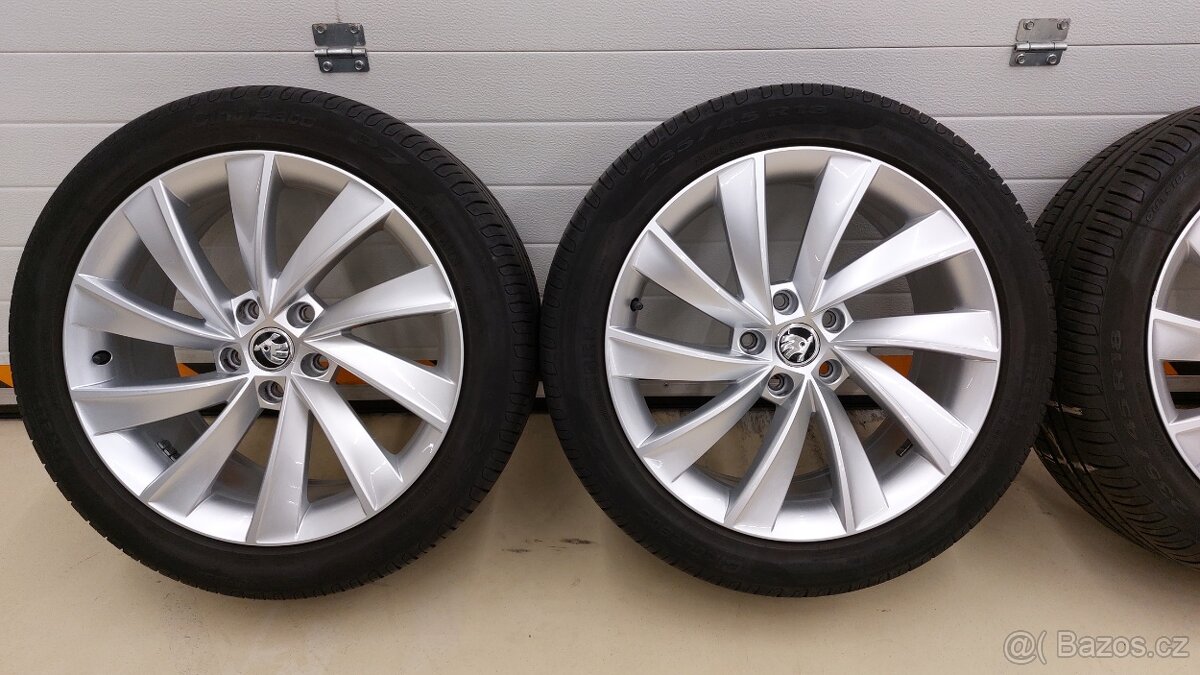 Alu kola 5x112 r18 Pegasus originál Škoda Superb III Faceli - 17