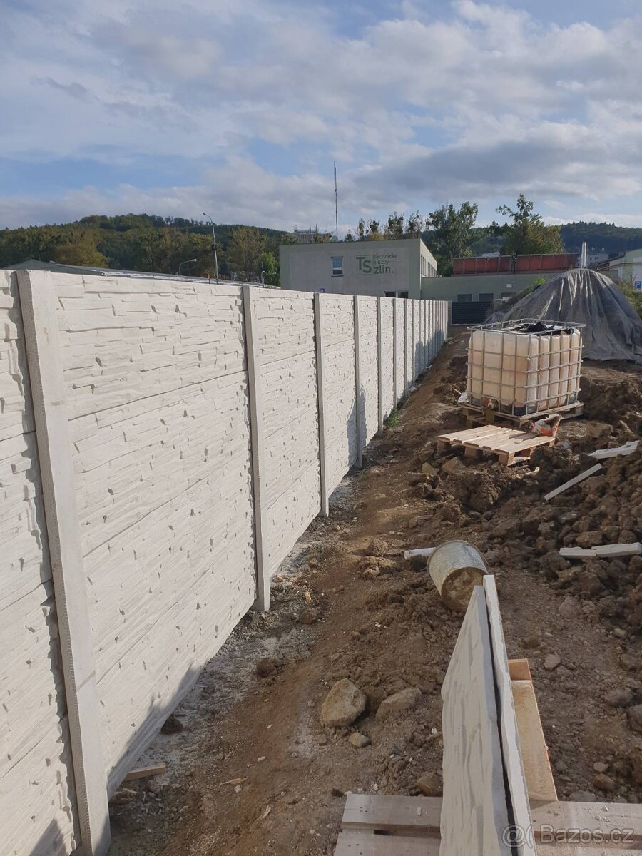 Montáže betonových plotů - 17