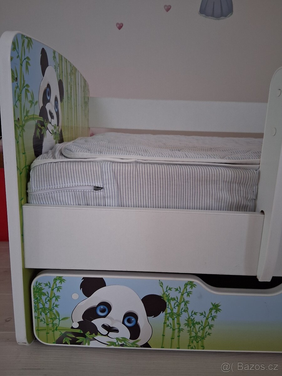 Dětská dřevěná postel komplet - 17