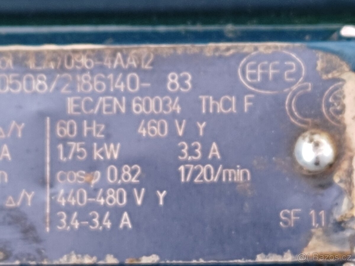 PRODÁM 2 KS ELEKTROMOTOR SIEMENS - 17