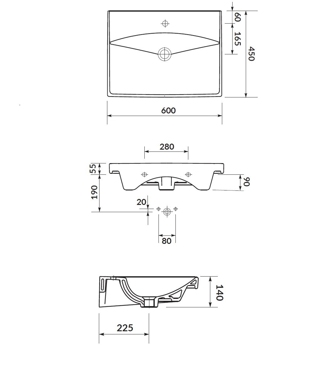 Swiss Aqua Technologies umyvadlo 60x45cm - 17