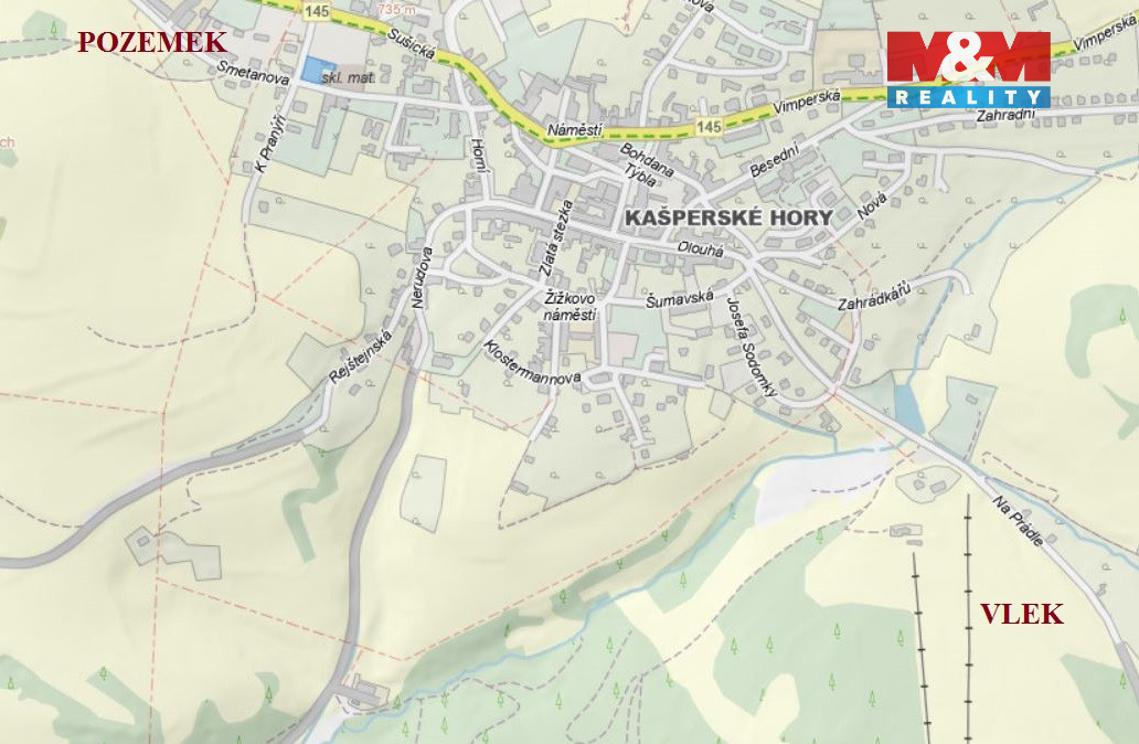 Prodej, stavební parcela 897 m2, Kašperské Hory - 17