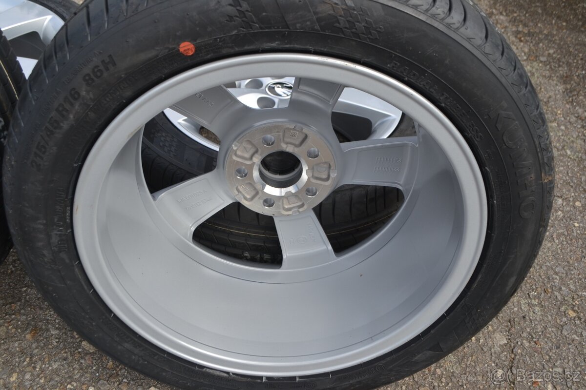 Škoda Fabia III/Rapid- NOVÝ letní Alu komplet 215/45/R16 - 17