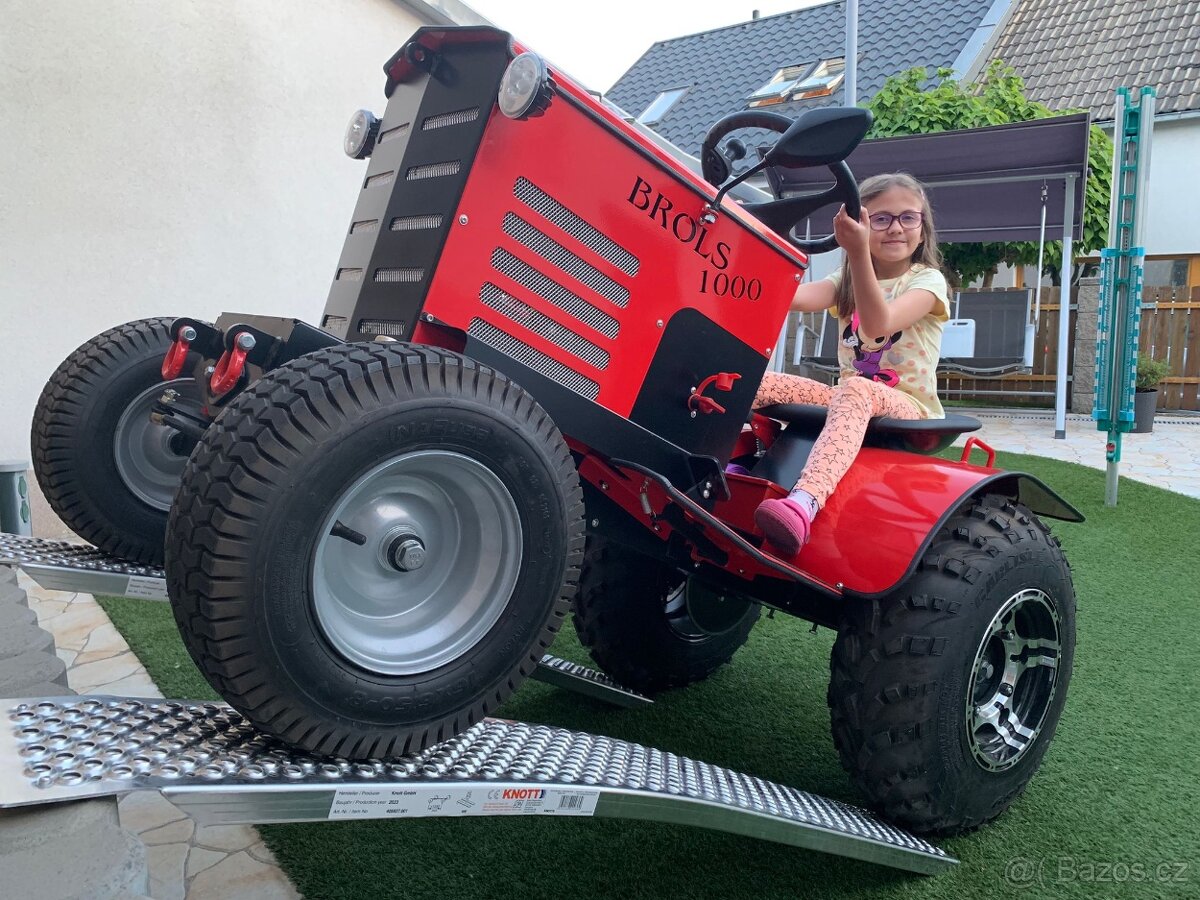 Elektrický traktor Brols 1000 motor 2KW TOP STAV - 17