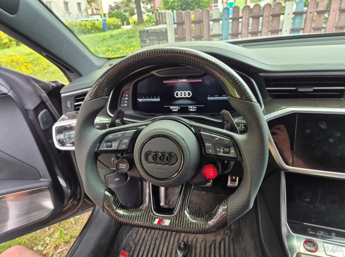 KARBONOVY VOLANT AUDI so ŠTART/STOP DRIVE SELECT - 17