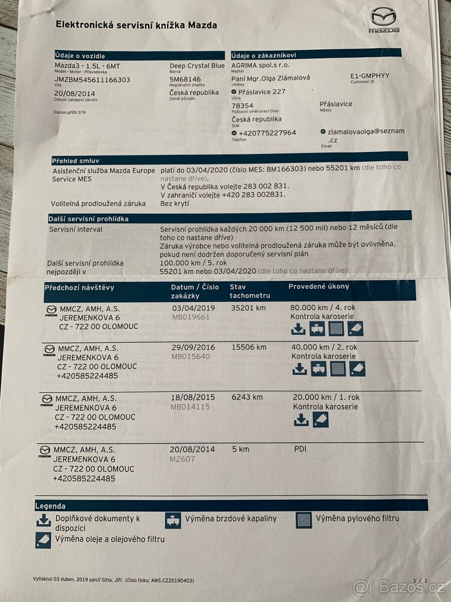 Mazda 3 koupená nová v ČR najeto 80tis.km - 17