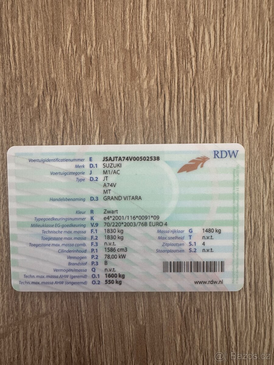 Prodám Suzuki Grand Vitara 1,6 benz rv 09 - 17