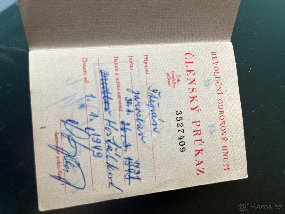 Sběratelský komplet – 138 členských průkazů ROH - 17