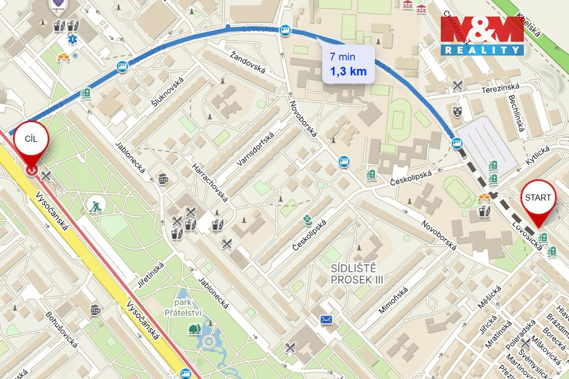 Prodej bytu 3+1, 70 m², Praha, ul. Lovosická - 17