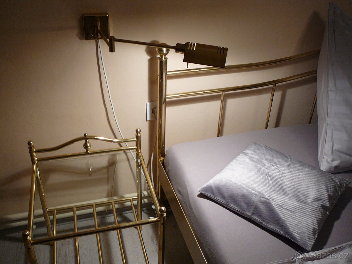 Mosazná manželská postel - 17