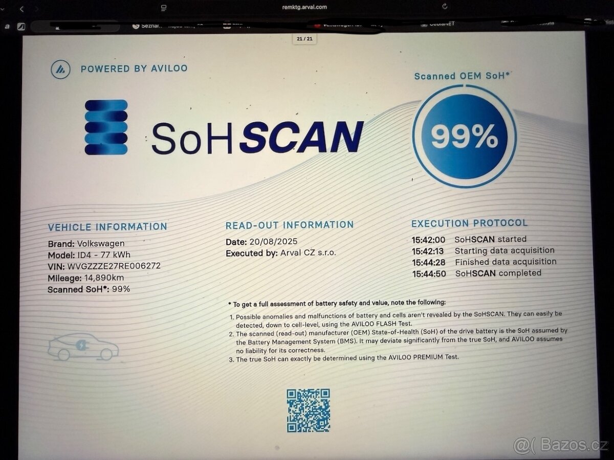 VW ID.4 Pro Performance 150kW 77kWh Koup.ČR 15.000km 11/2023 - 17