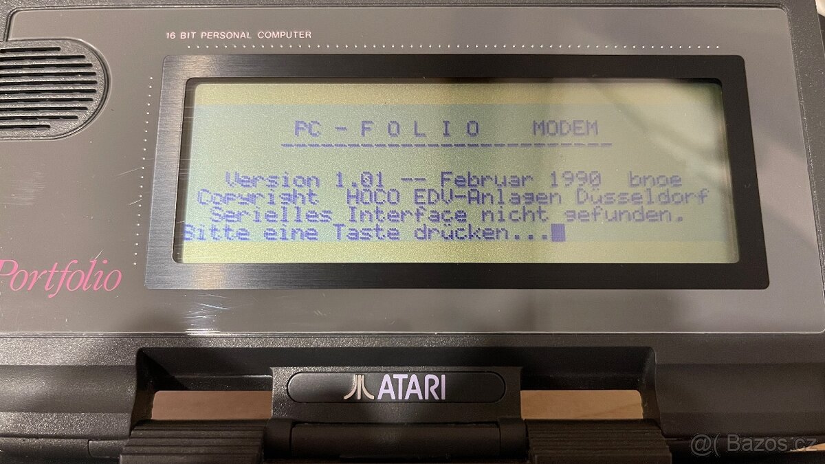 Atari Portfolio HPC-004 + BEE karta - 17