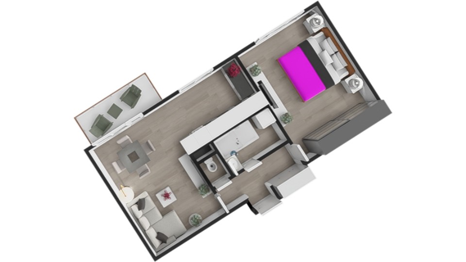 Pronájem, byt 2+kk, 54 m, Spartakovců 1151/6, Ostrava - Poru - 17