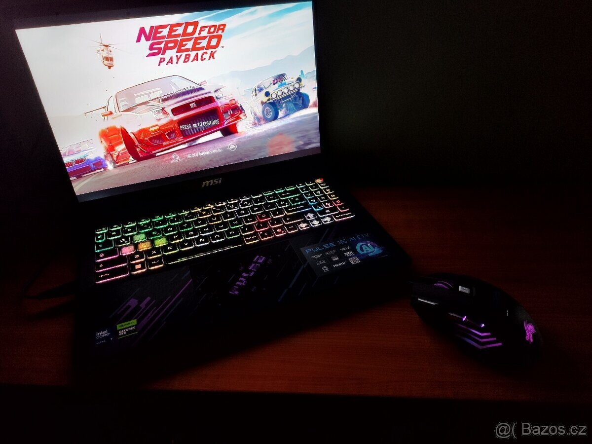 Msi Pulse 16,Ultra 7,RTX-8gb-140w,QHD+,1TB-ZÁRUKA-NOVÝ - 17