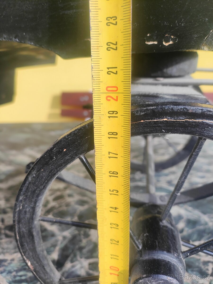 Starý koňský kočár pro panenky Landauer - 17