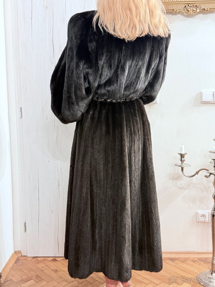 Luxusní norkový vintage kožich - 17