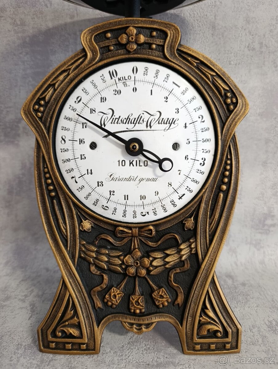 Velmi pěkné 10kg velké jednomiskové váhy po renovaci - 17