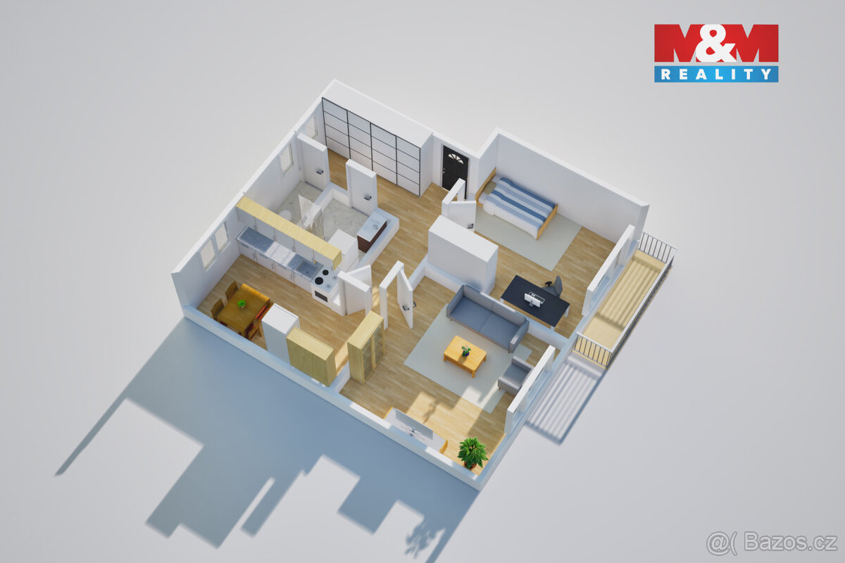 Prodej bytu 2+1, 58 m², Litvínov, ul. U Zámeckého parku - 17