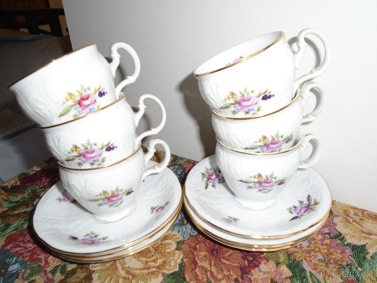 Kávové čajové soupravy 6+6. - 17