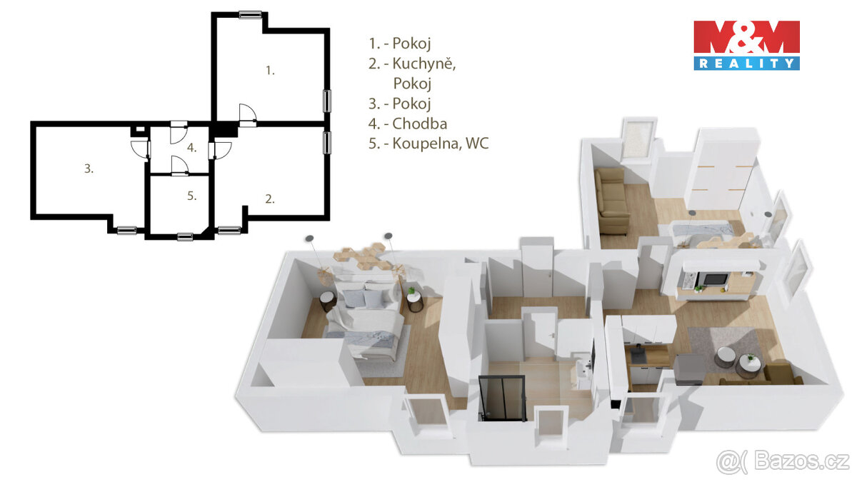 Prodej bytu 2+1, 52 m², Černý Důl - 17