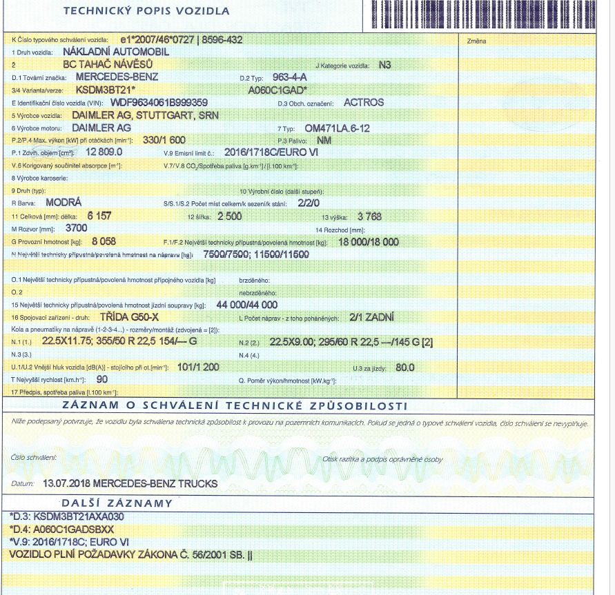 Tahač - Mercdes Benz Actros - 17