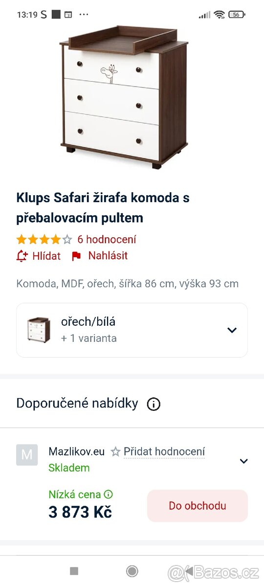 Komoda do dětského pokoje/přebalovací pult - 17