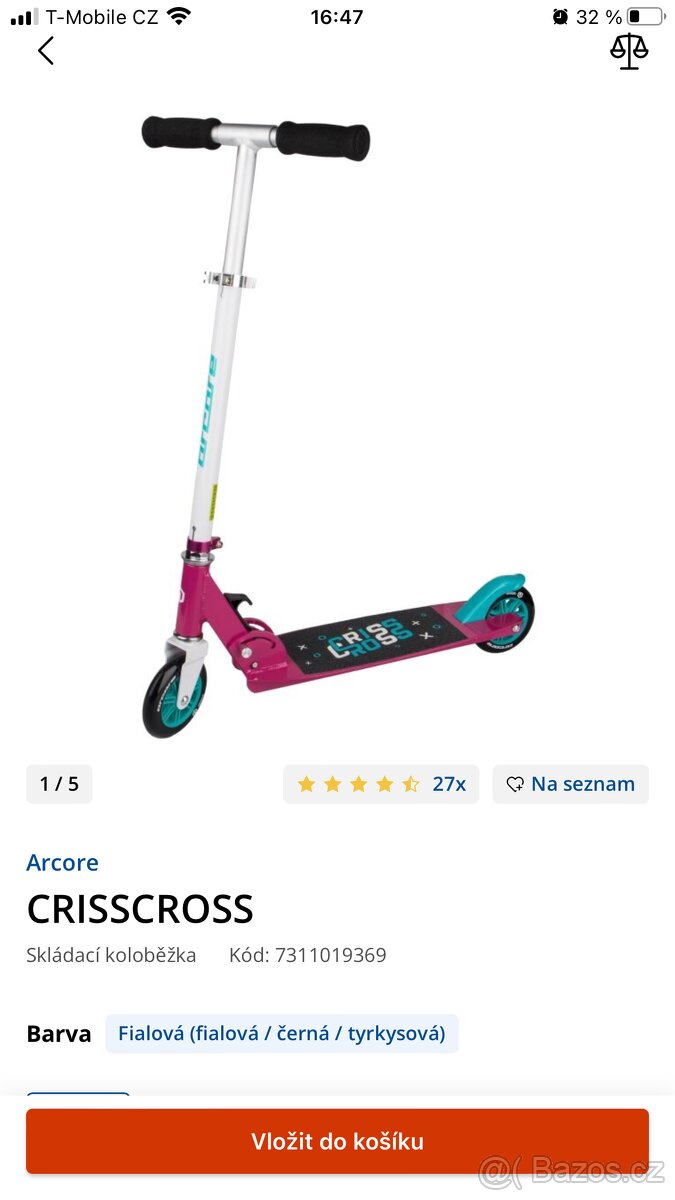 Koloběžka CRISSCROSS - 17