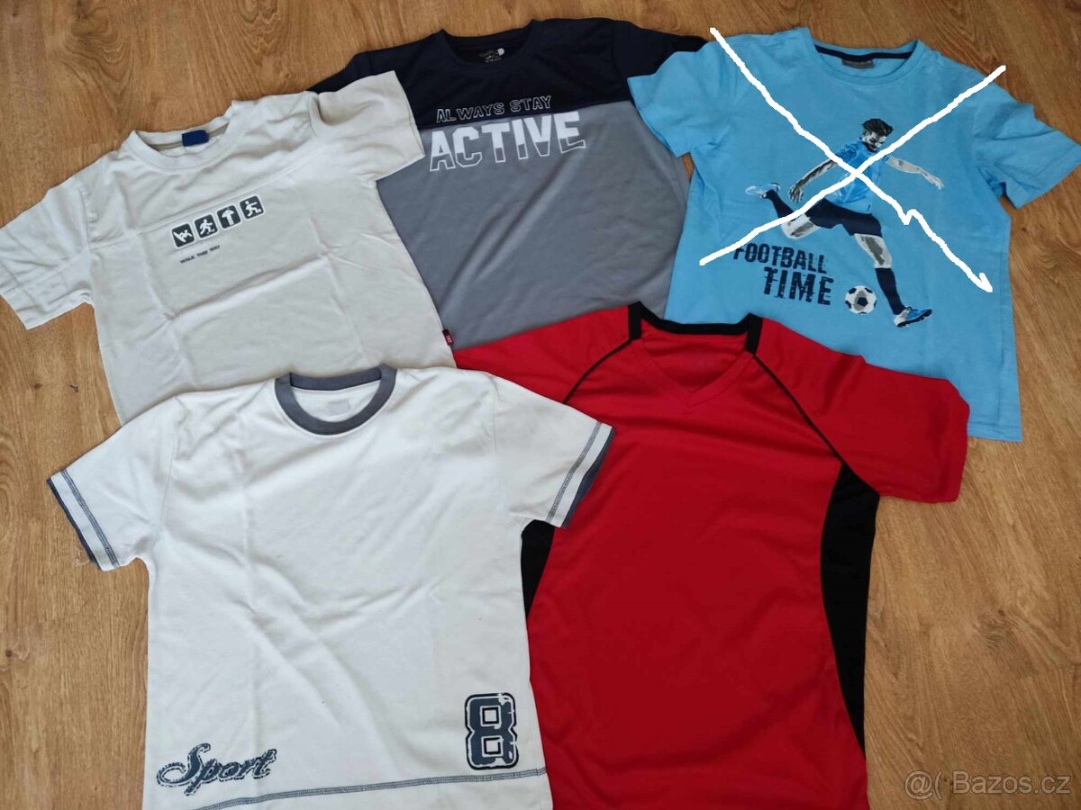 Chlapecká trika vel 146/152, 158/164, 170/176 - 17