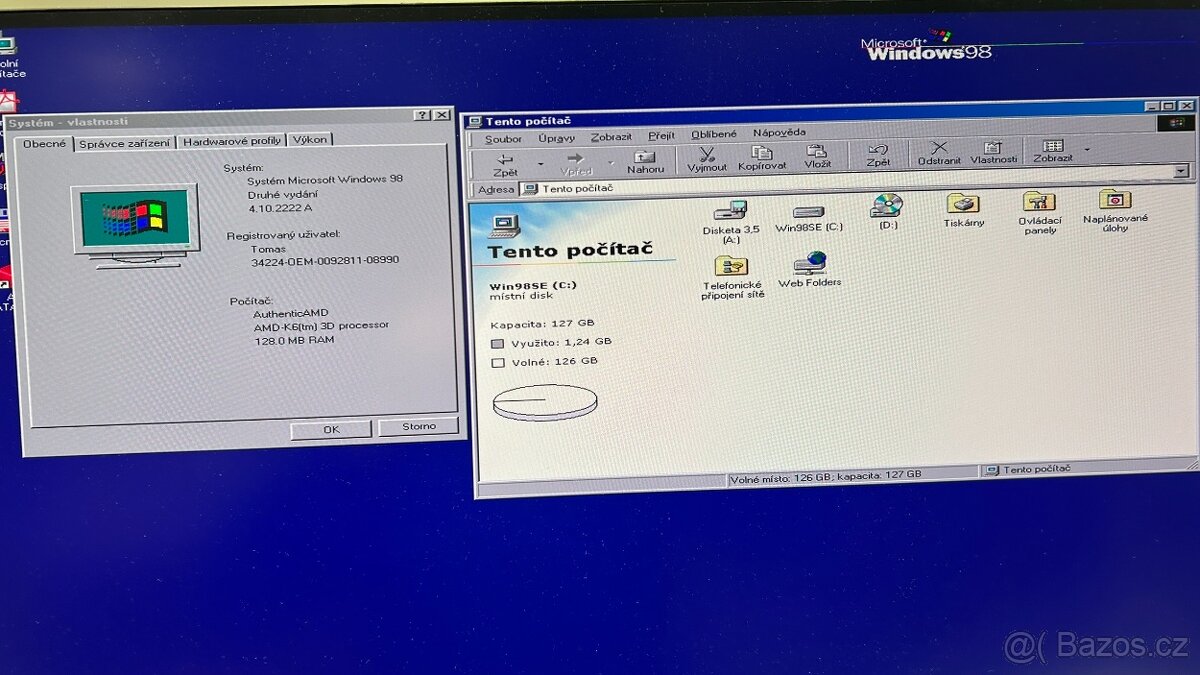 Retro PC AMD K6-2 @350MHz, 128MB RAM, Win 98SE - 17