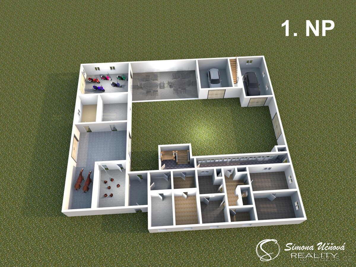 Prodej dvougeneračního RD s hospodářskými budovami v Makově - 17