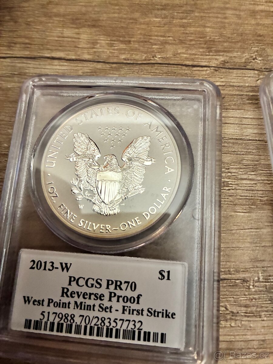 2013 usa. Stribrne orly. 2 kusy par - 17