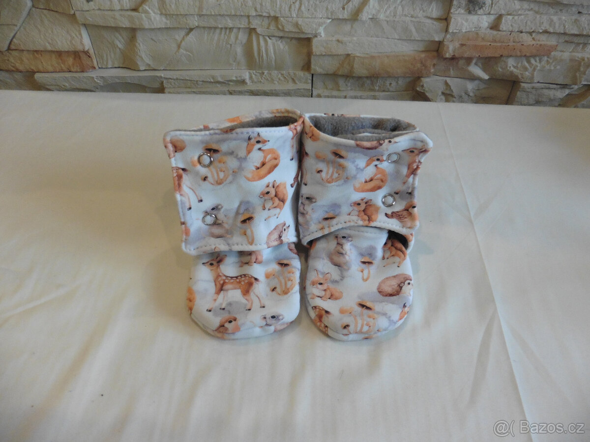 Dětské bavlněné capáčky - více velikostí a vzorů - 17