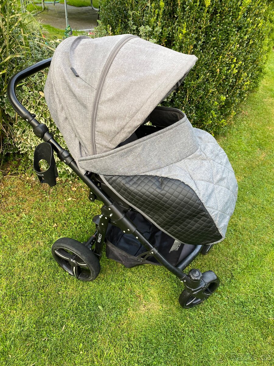 Kombinovaný kočárek venicci shadow denim grey - 17