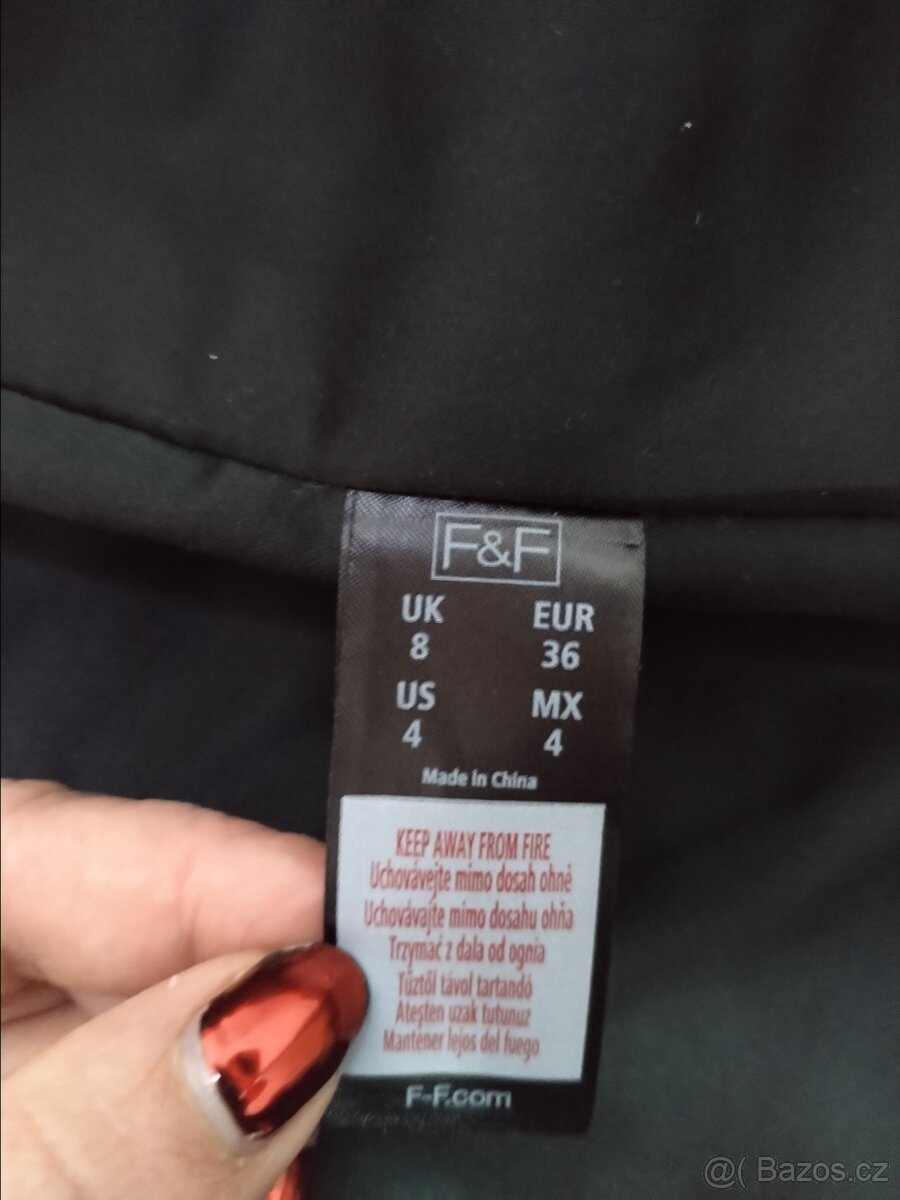 Kožíšková bunda kabátek S 36 značka F&F - 17
