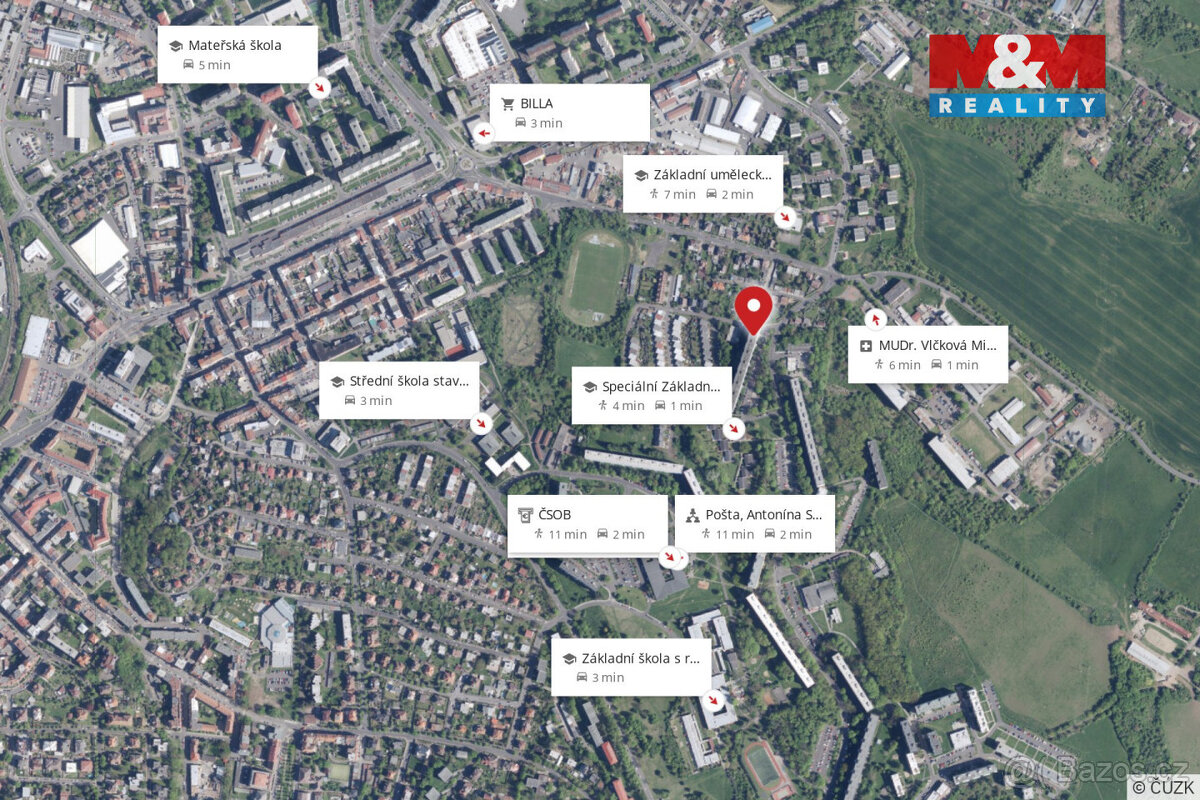 Prodej bytu 2+kk v Teplicích, ul. Trnovanská - 17