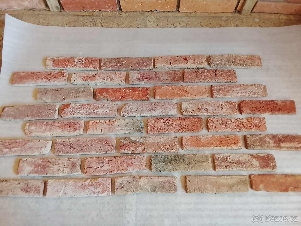 Cihlový obklad pásky z cihly líc - 17