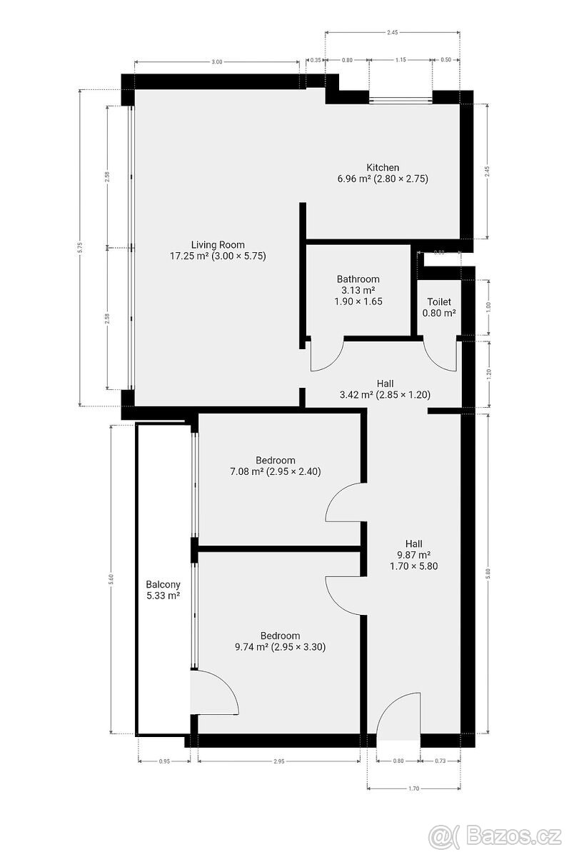 Pronájem bytu 3+kk, Bernolákova, Krč, 65 m2 - 17