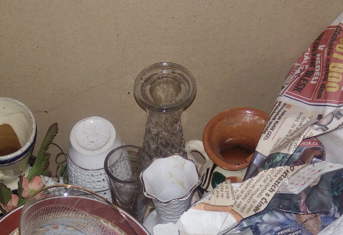 Keramika, Placatka, retro dóza, Aromalampa, obrázky, od 20kč - 17