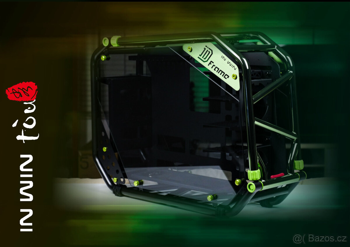 In Win D-FRAME 2.0 black/green + 1065W zdroj D-FRAME 2.0 - 17