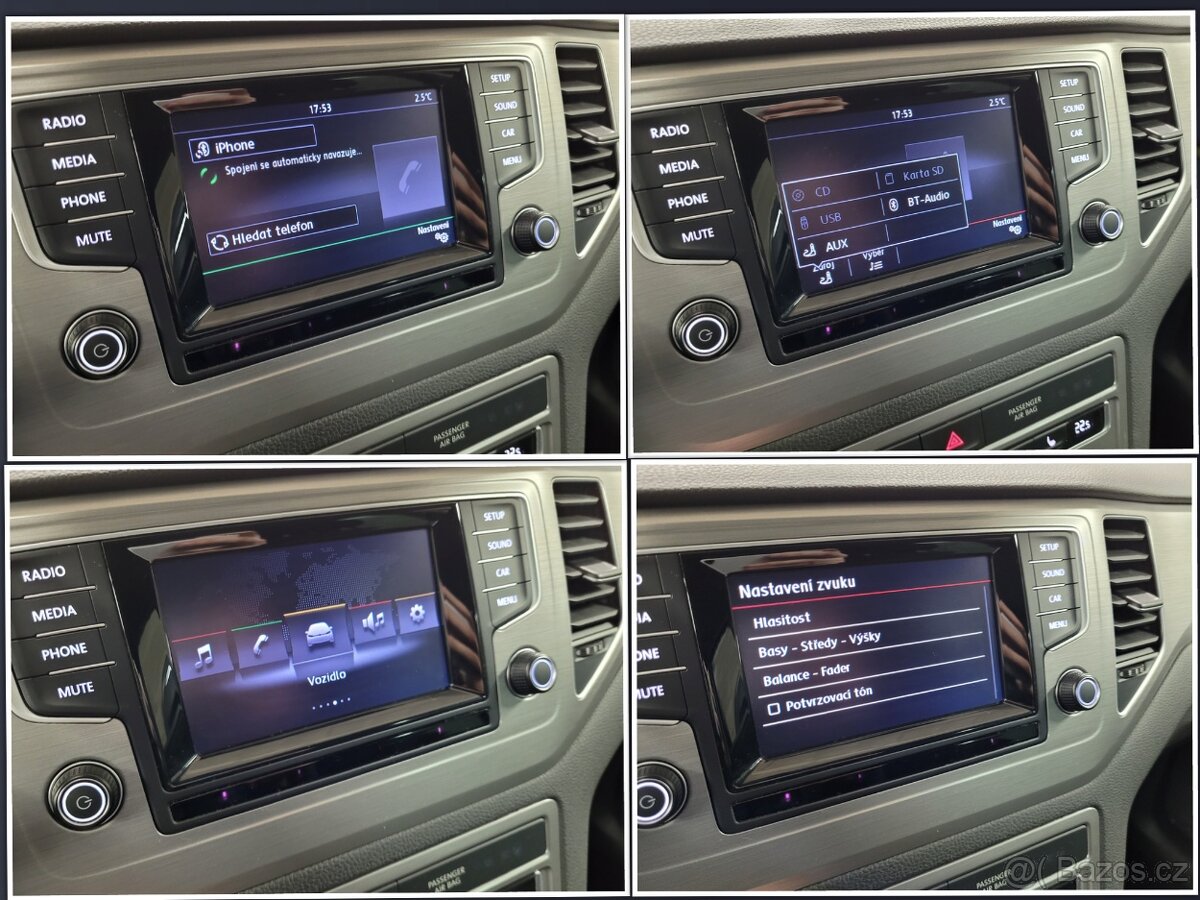 VW Golf 7 SportsVan 1.6 TDI, 81kW, DIGI KLIMA,WEBASTO, TAŽNÉ - 17