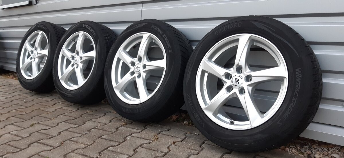Alu sadu 5x112 r17 RC vw Tiguan zimní pneu - 17