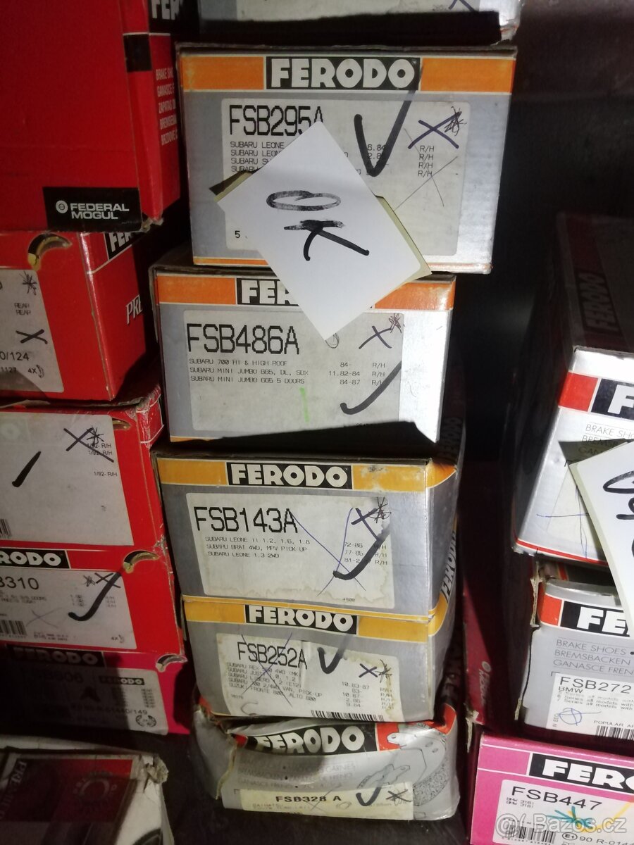 Brzdové obložení čelisti buben brda Ferodo - 17